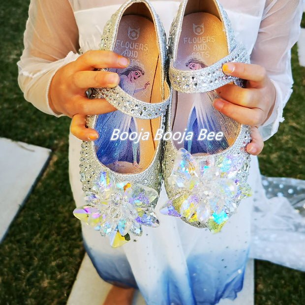 Frozen Elsa rhinestones princess magic shoes