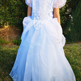 Magical Cinderella costume dress, Disney princess party gown, Halloween dress-up cosplay