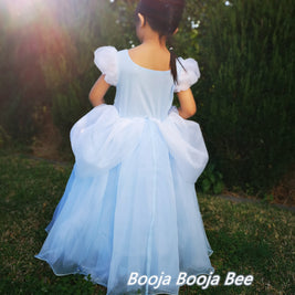 Magical Cinderella costume dress, Disney princess party gown, Halloween dress-up cosplay