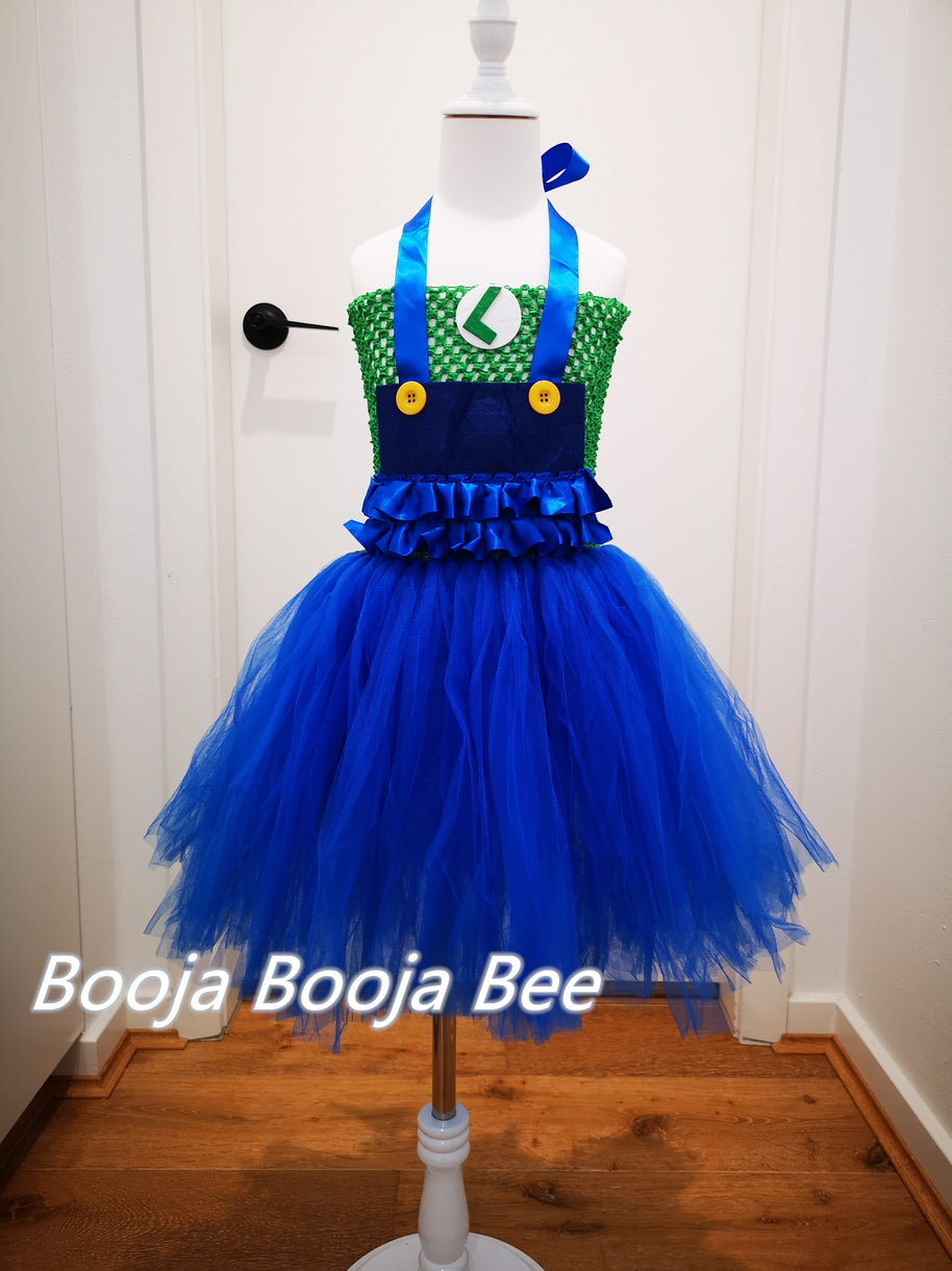 Mario Luigi inspired tutu dress, Halloween costume, Mario cosplay sets