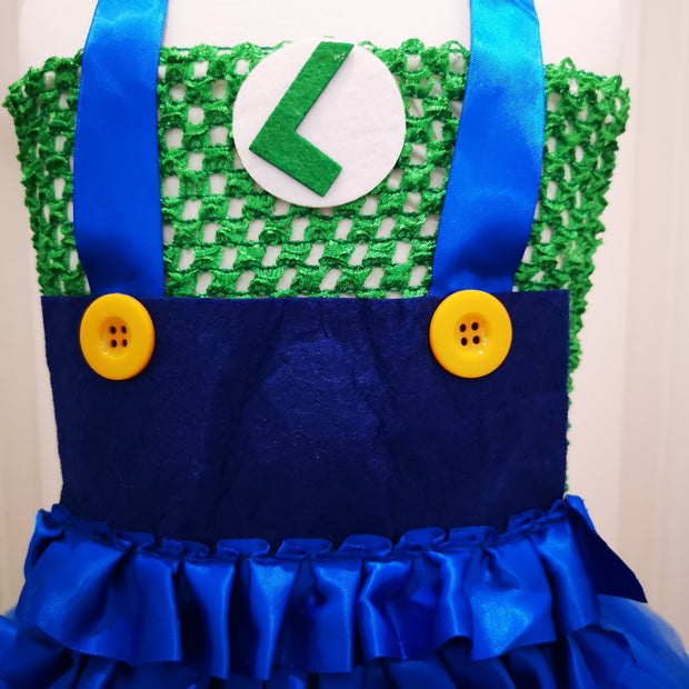 Mario Luigi inspired tutu dress, Halloween costume, Mario cosplay sets