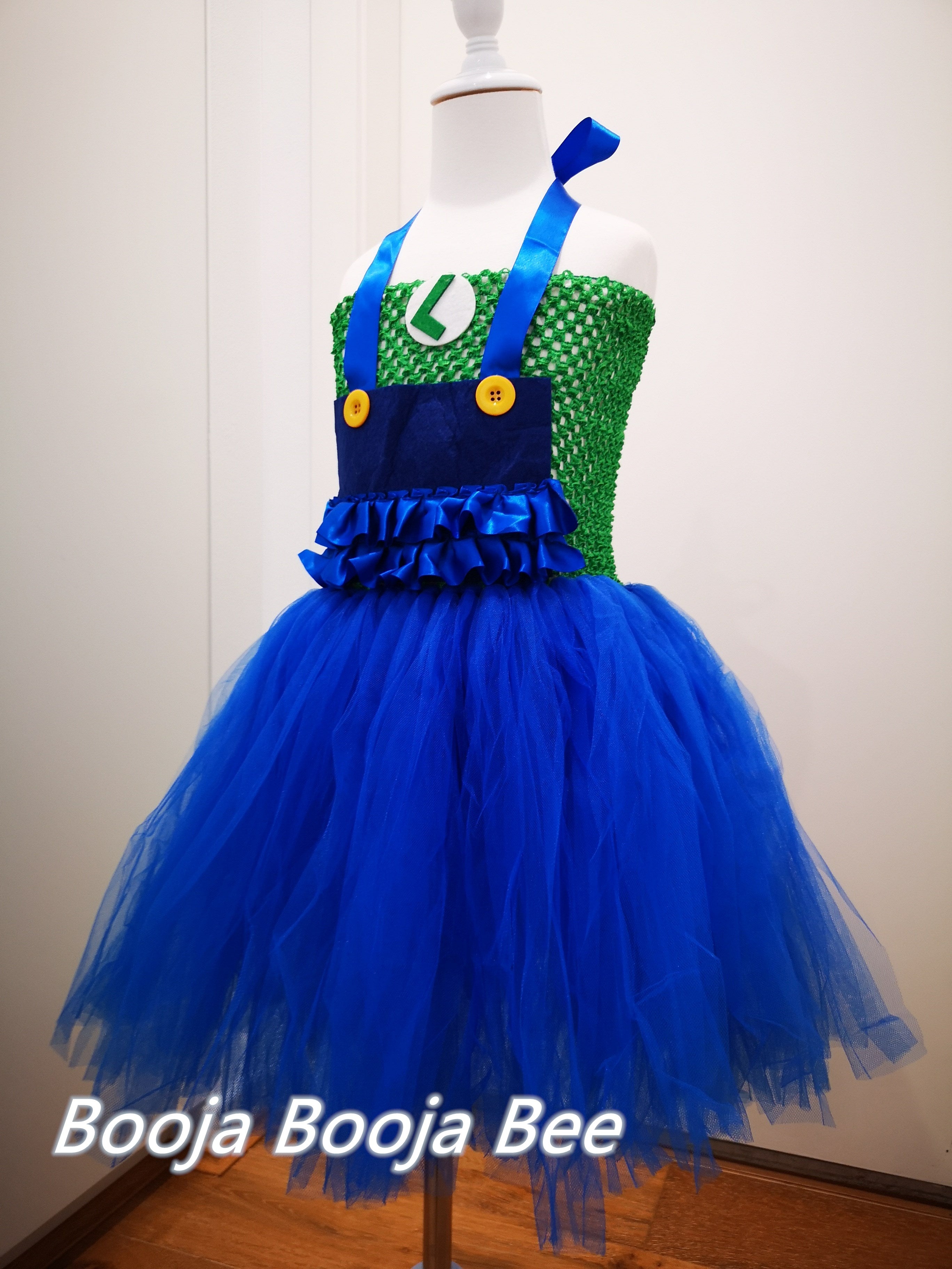 Mario Luigi inspired tutu dress, Halloween costume, Mario cosplay sets