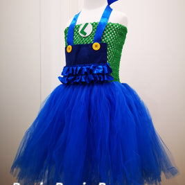 Mario Luigi inspired tutu dress, Halloween costume, Mario cosplay sets