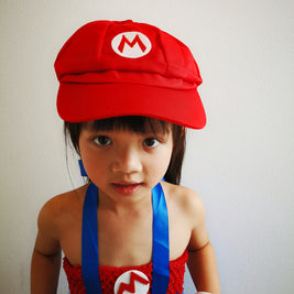 Super Mario Bros inspired tutu girls dress, Halloween kids blue and red costume, Mario and Luigi birthday cosplay party outfits