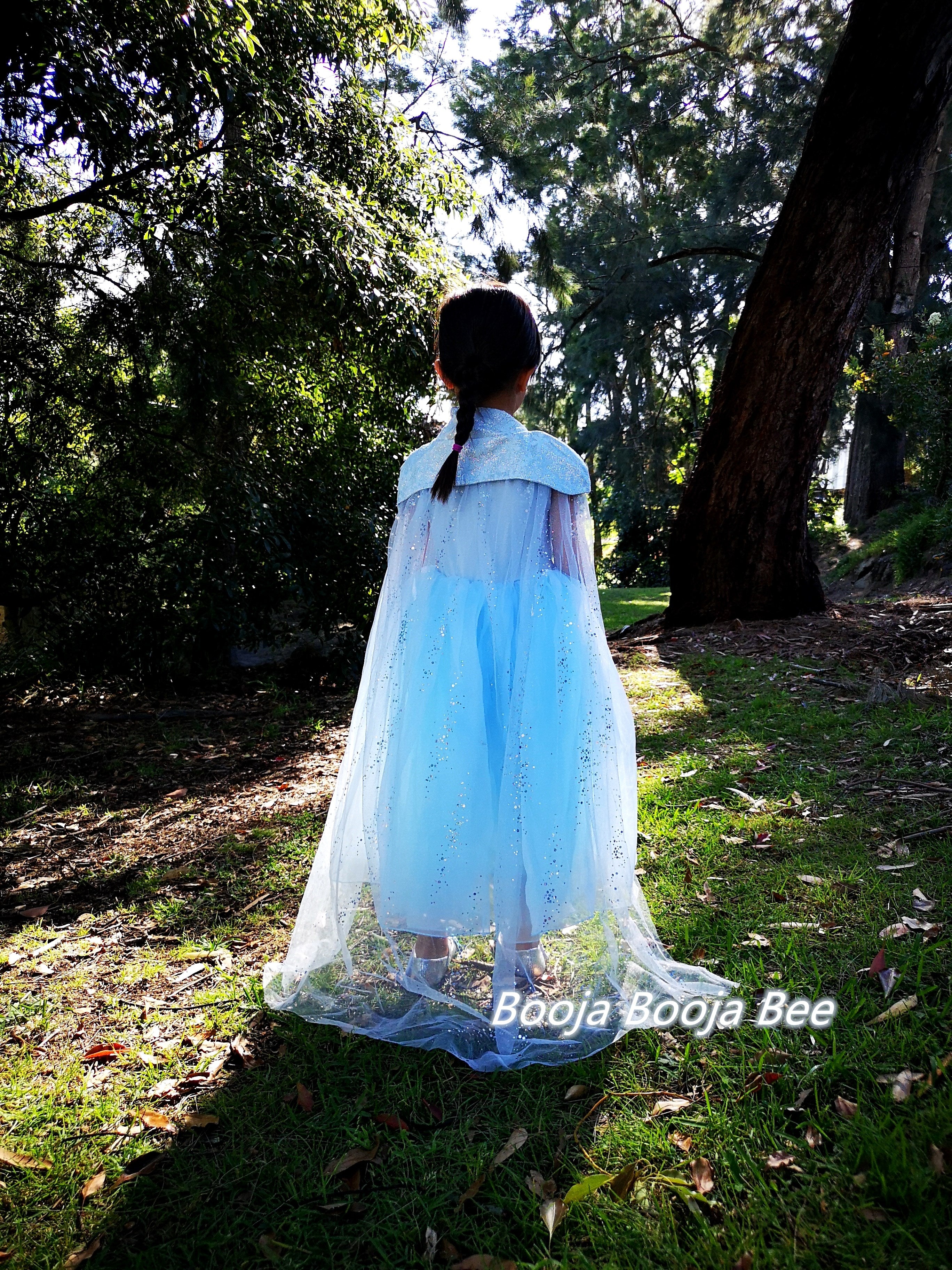 Frozen Elsa birthday costume, Disney princess party dress, girls aged 2-11