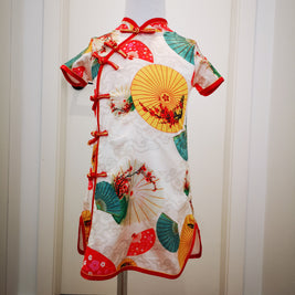 Fancy Qipao Cheongsam for girls,  Chinese short sleeves traditional dress