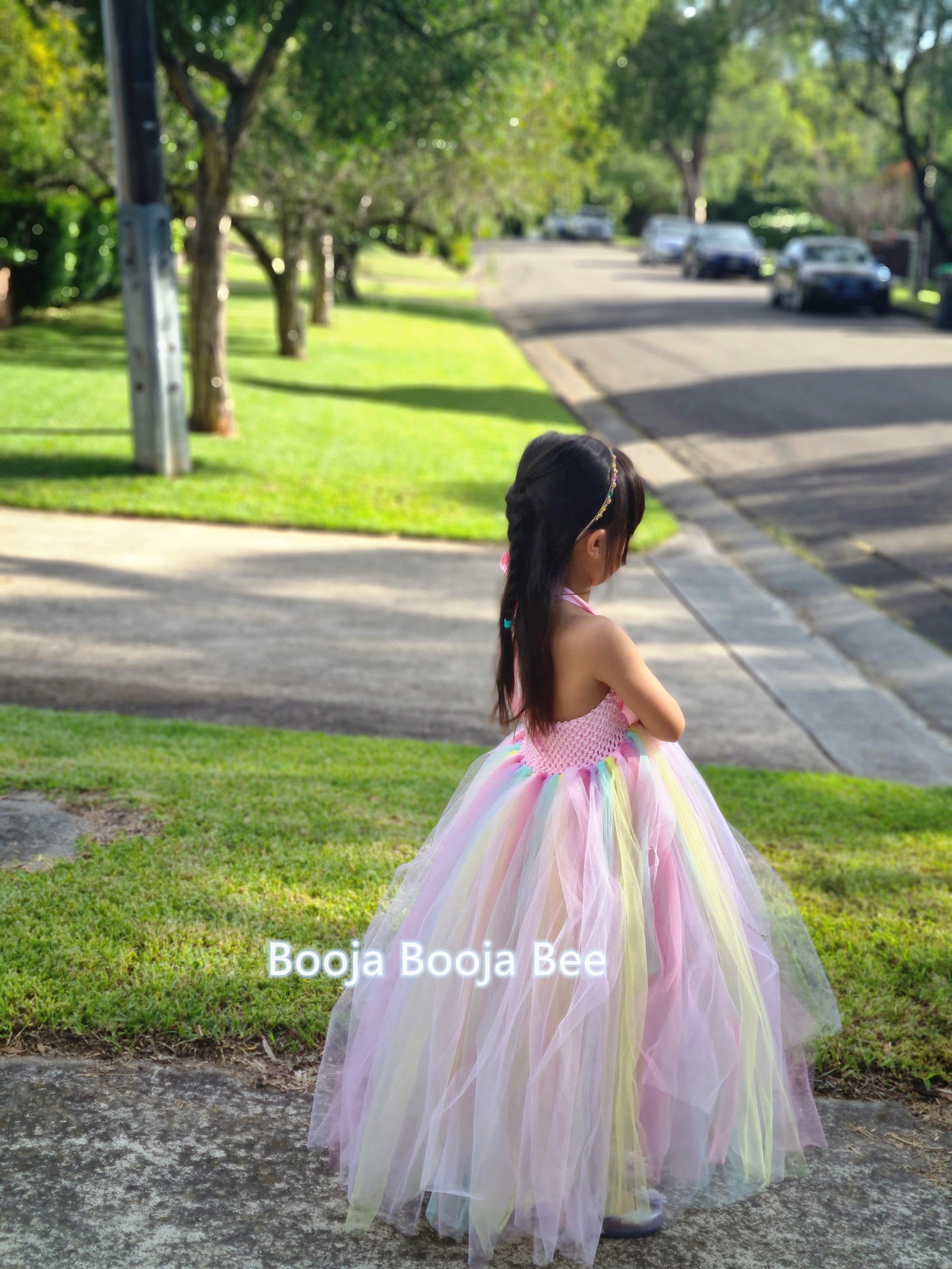 Unicorn Rainbow Tutu Dress sets for 1st Birthday, Little Pony Pastel Party Wear