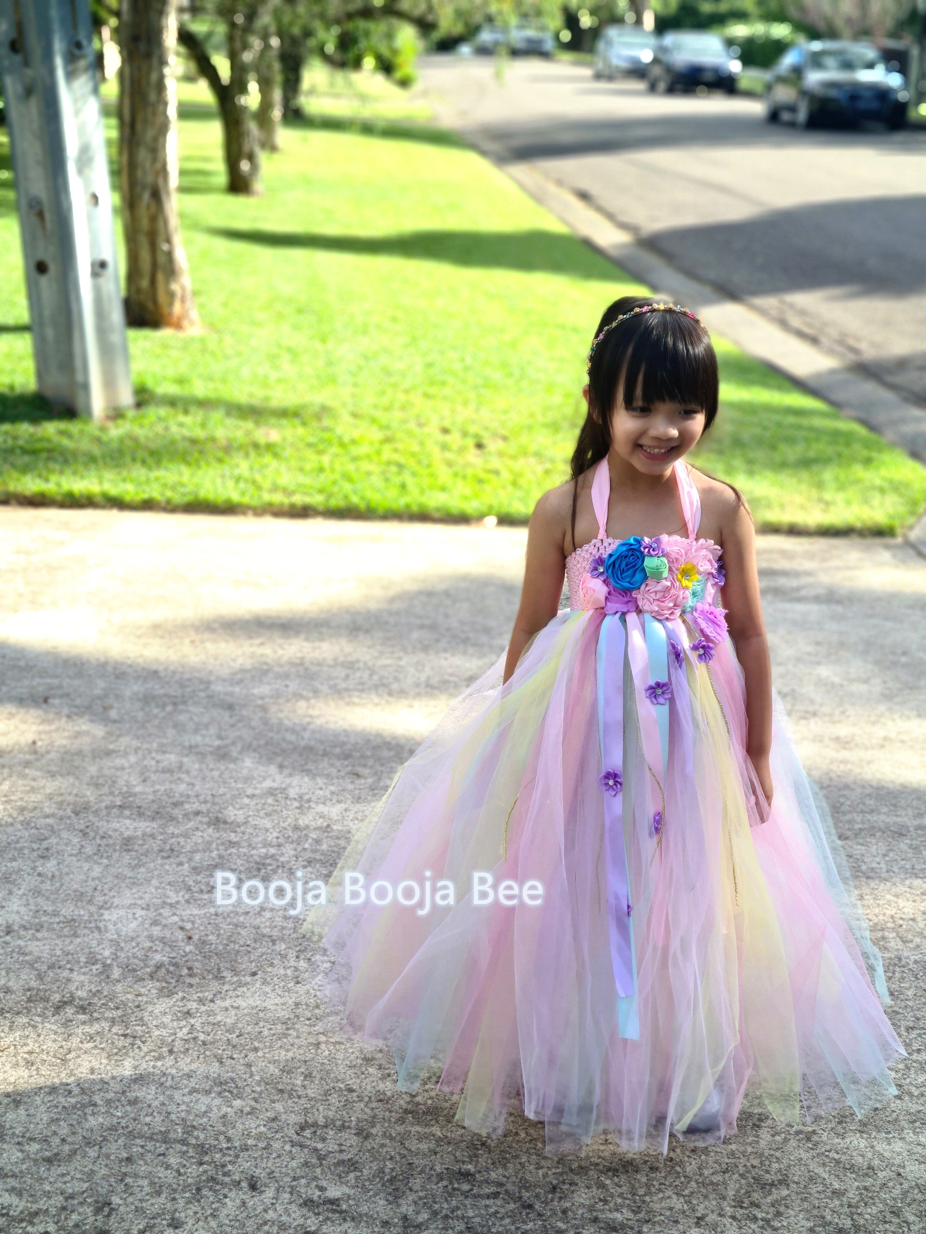 Unicorn Rainbow Tutu Dress sets for 1st Birthday, Little Pony Pastel Party Wear