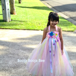 Unicorn Rainbow Tutu Dress sets for 1st Birthday, Little Pony Pastel Party Wear