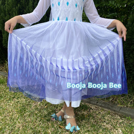 Disney themed party Elsa costumes for kids 3-8, Frozen 2 Elsa birthday princess dress