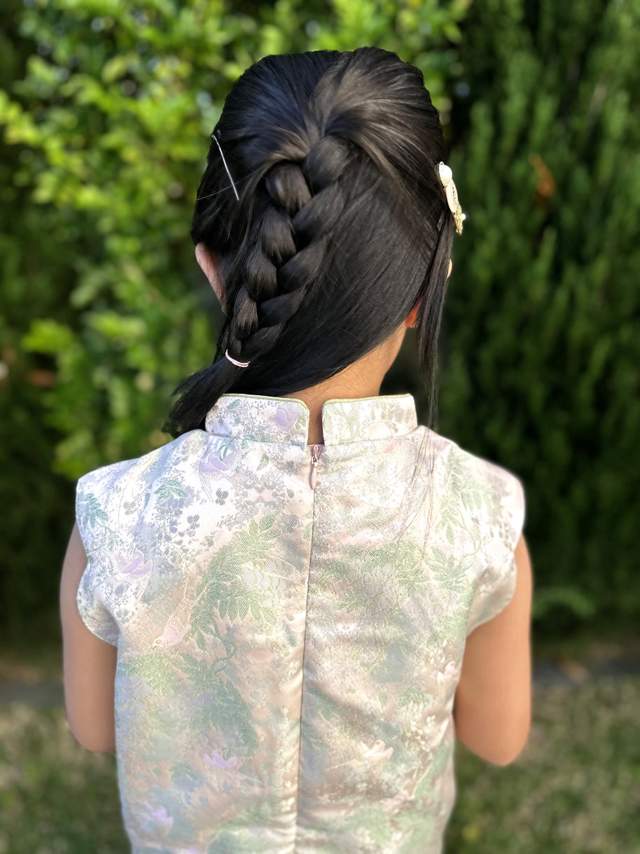 Fairy tale of Jade pool Qipao, Luxurious pink Cheongsam for Chinese New Year