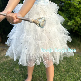 Frozen Elsa ruffles and sequins sleeveless dress, Toddlers Disney themed party outfits