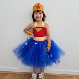 Girls' Wonder Woman Tutu Dress Costume