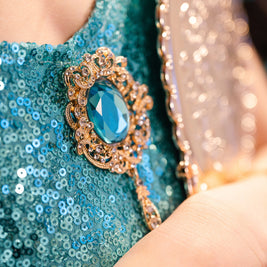 Jasmine Inspired Princess Dress for Girls – Elegant and Luxury Arabian Costume for Birthday & Party