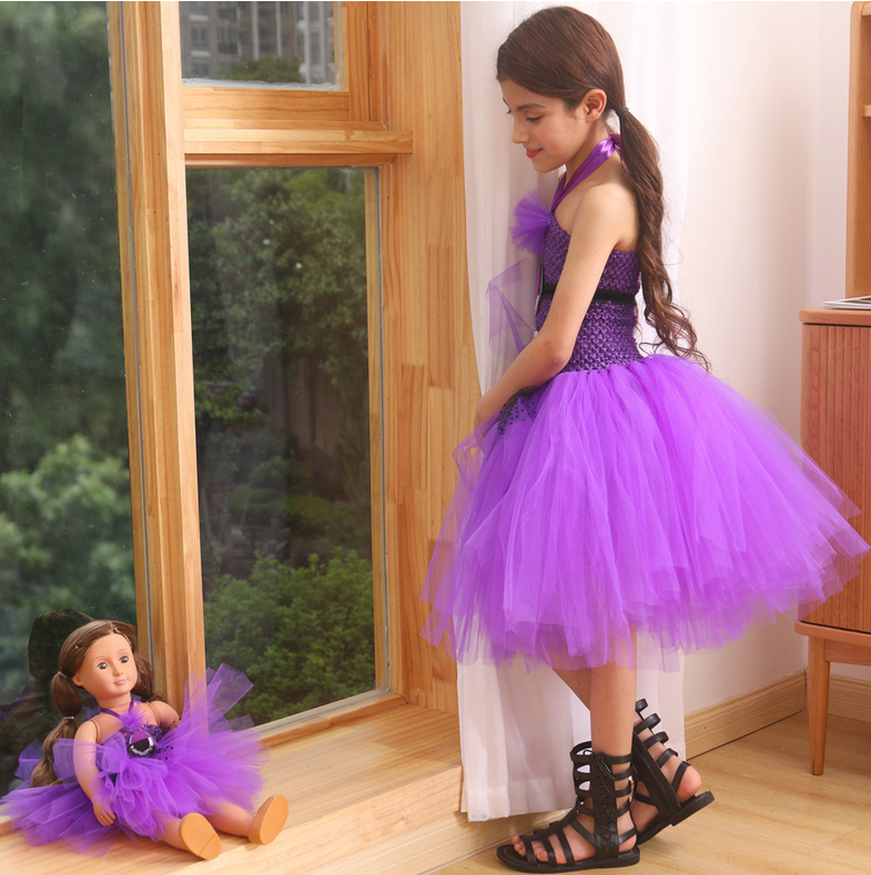 Purple Evil Minions inpsired birthday party tutu dress, Despicable me cute costume outfits