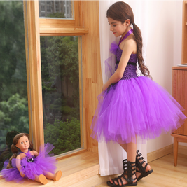 Purple Evil Minions inpsired birthday party tutu dress, Despicable me cute costume outfits