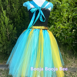 Frozen Anna toddler baby tutu 1st birthday，Princess costume tulle dress，Aged 0-10