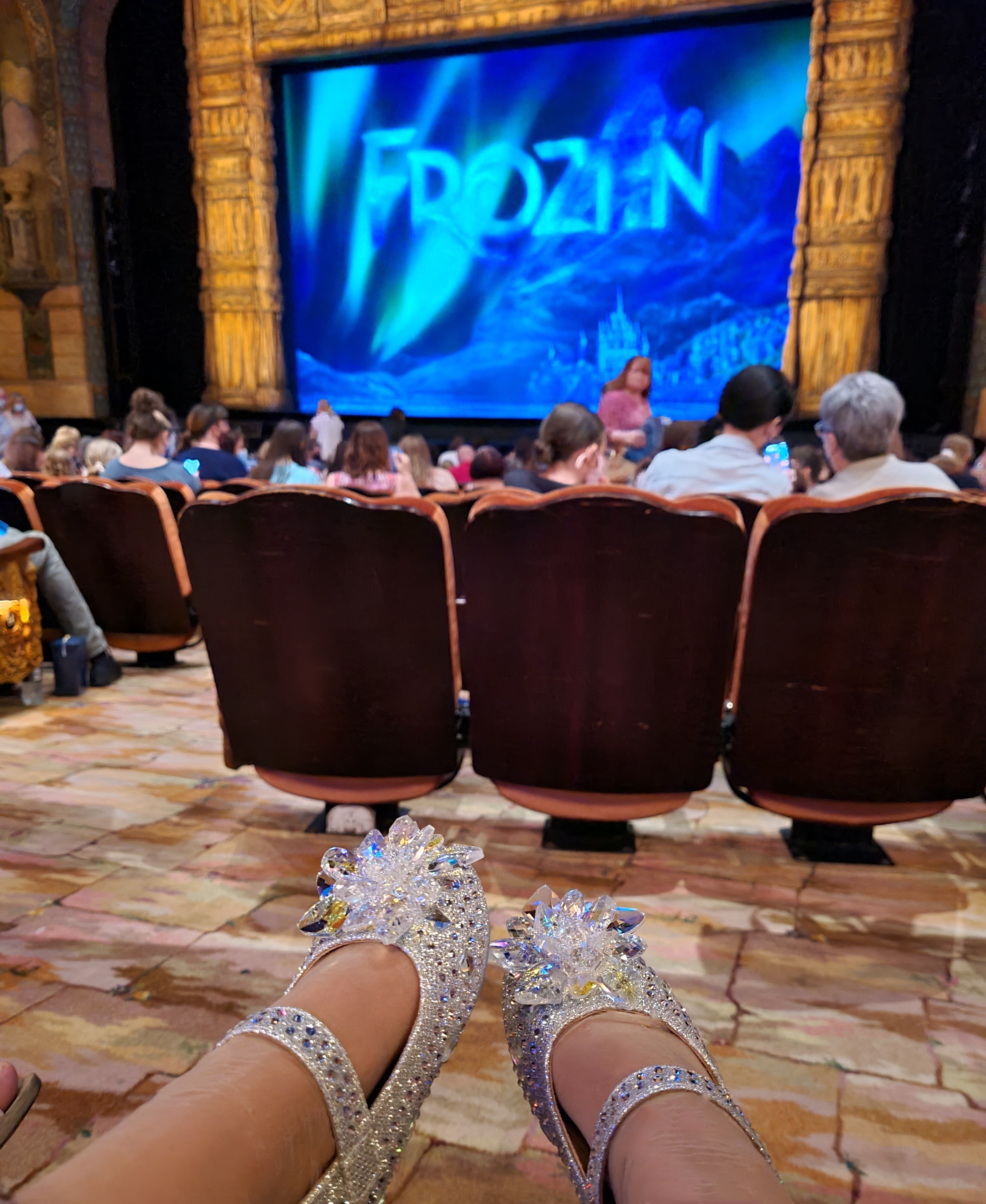 Frozen Elsa rhinestones princess magic shoes