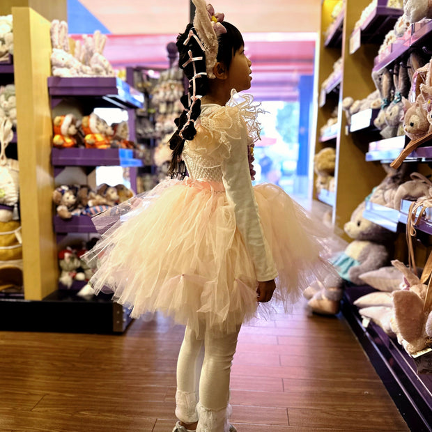 Linabell Pink fox girls costume, Kitsune Japanese cosplay ribbon dress