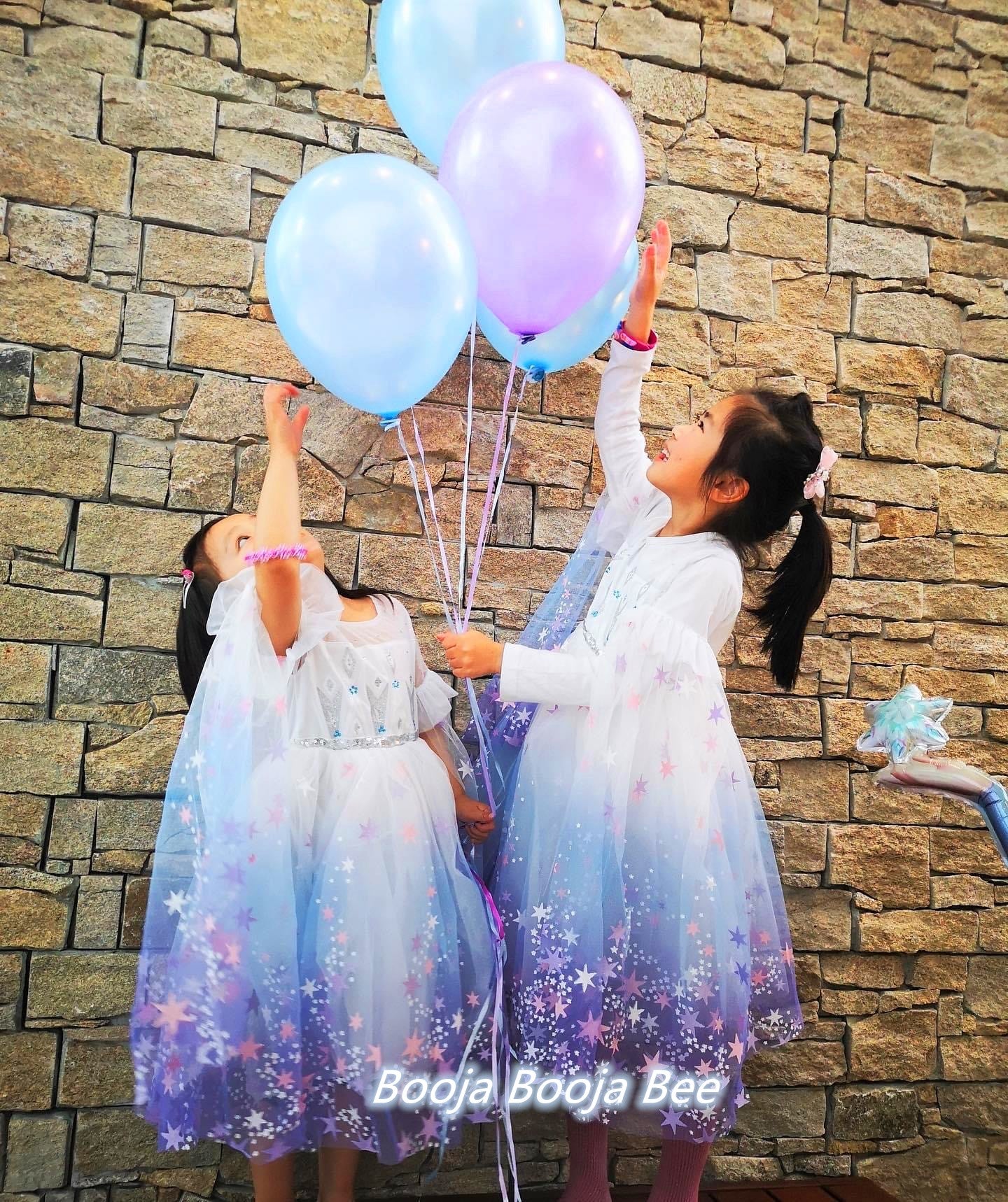 Frozen Elsa fantasy fluffy long sleeves tutu dress, party, costume, birthday