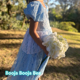 Cinderella Princess Floral Lace Dress, Girls birthday costume