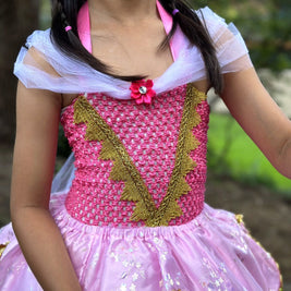 Aurora Pink Sleeping Beauty Princess tutu dress, Girls Pink party themed wear, Pageant dress, Movie cosplay dress