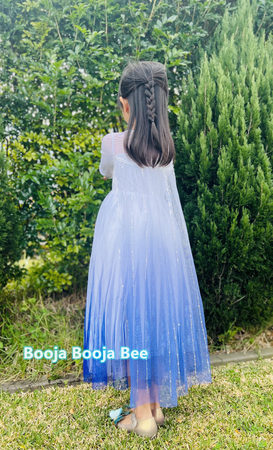 Disney themed party Elsa costumes for kids 3-8, Frozen 2 Elsa birthday princess dress